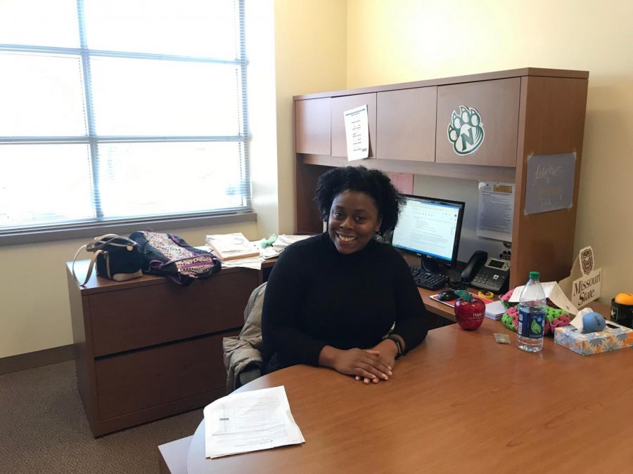 Miss.+Khadija+Carole+Ann+Tejan+began+working+at+HHS+on+Wednesdays+in+early+November.