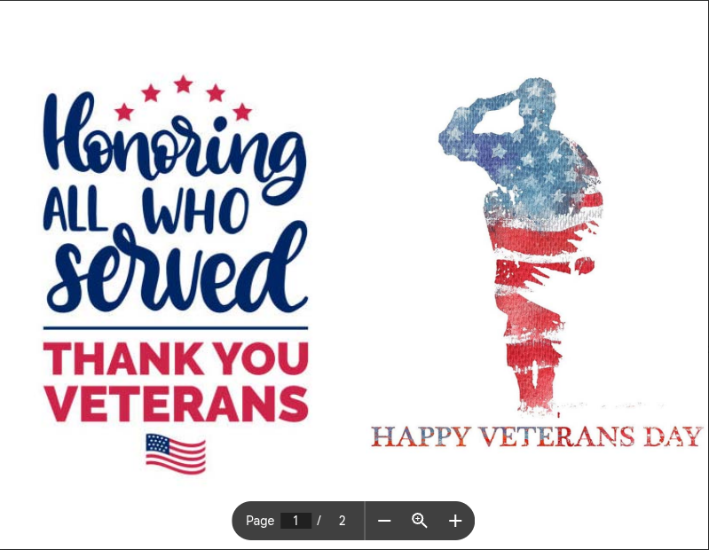 Thank You Veterans